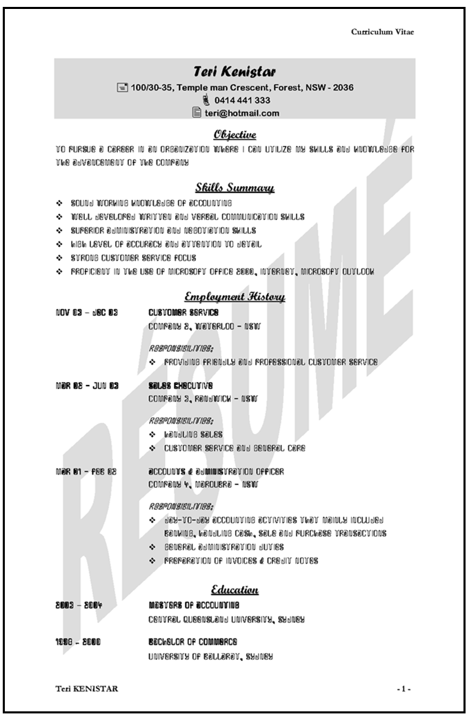 curriculum vitae sample for students. hairstyles format of cv.